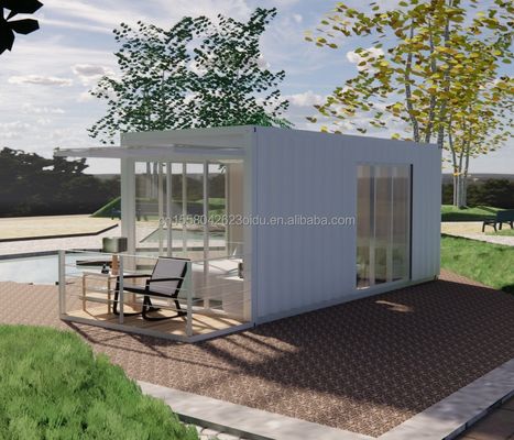 20ft Stahlrahmen Galvanisiertes Stahl biegen 180g Badezimmer Containerhaus Bewegliches Fertighaus für Produkte