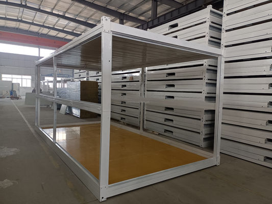 50/75/100mm Wave Sandwich Panel 20ft Flat Packaging Schnellordner Container Trailer für Ihre B2B Bedürfnisse