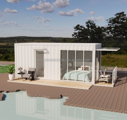 20ft Stahlrahmen Galvanisiertes Stahl biegen 180g Badezimmer Containerhaus Bewegliches Fertighaus für Produkte