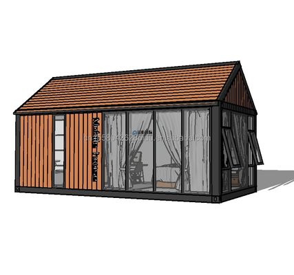 Erleben Sie den höchsten Komfort in einem 2-Zimmer-Holzhaus-Hotel mit Wand 50/75/100mm Wellen-Sandwich-Panel