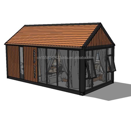 Erleben Sie den höchsten Komfort in einem 2-Zimmer-Holzhaus-Hotel mit Wand 50/75/100mm Wellen-Sandwich-Panel