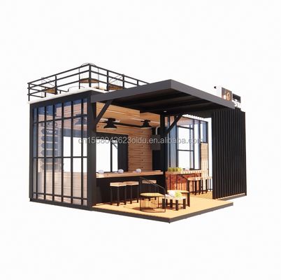 Aluminiumlegierung Fenster Fertigversand Mobilkaffeeshop Container Bargeschäfte für anpassbare Layout