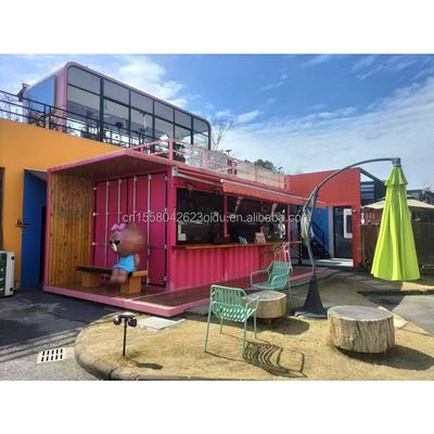 20ft Flat Mobile Container Laden Kaffeehaus Einzelhandel Stall mit 50mm Wave Sandwich Panel Wand für im Hotel