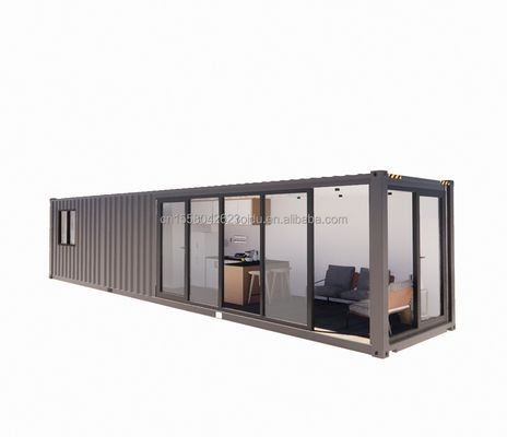 Einfache Installation 20ft Vorgefertigter Versandcontainer Häuser mit Bad und Wand 50/75/100mm Wellen Sandwich Panel