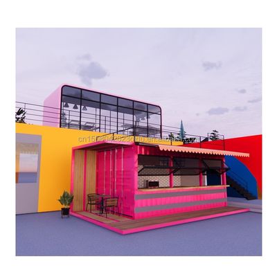 20ft Flat Mobile Container Laden Kaffeehaus Einzelhandel Stall mit 50mm Wave Sandwich Panel Wand für im Hotel