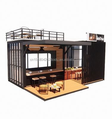 Aluminiumlegierung Fenster Fertigversand Mobilkaffeeshop Container Bargeschäfte für anpassbare Layout