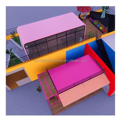 20ft Flat Mobile Container Laden Kaffeehaus Einzelhandel Stall mit 50mm Wave Sandwich Panel Wand für im Hotel