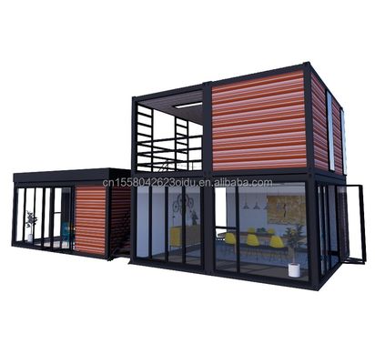 Galvanisiertes Stahlquadratrohr 40ft 20ft Deluxe Schlafzimmer Großes Glas Studio Bewegliches Wohnhaus in kundenspezifischem Design