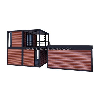 Galvanisiertes Stahlquadratrohr 40ft 20ft Deluxe Schlafzimmer Großes Glas Studio Bewegliches Wohnhaus in kundenspezifischem Design