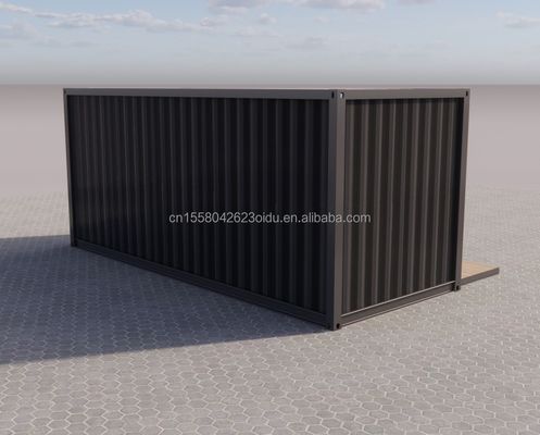 Einfache Installation 20ft Vorgefertigter Versandcontainer Häuser mit Bad und Wand 50/75/100mm Wellen Sandwich Panel