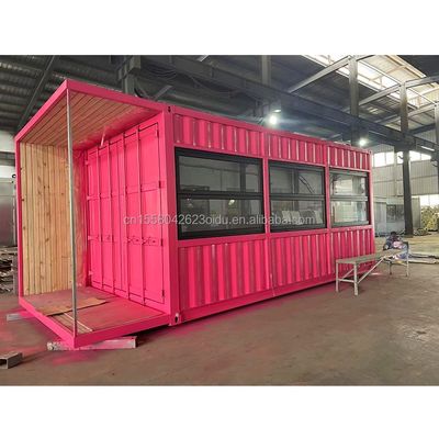 20ft Flat Mobile Container Laden Kaffeehaus Einzelhandel Stall mit 50mm Wave Sandwich Panel Wand für im Hotel