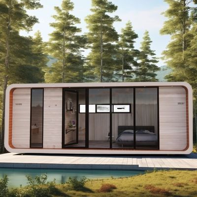 Familienwohnung Holzboden 20ft Strand Ferienhaus spezielle Form Haus mit individueller Farbe und schnelle Installation