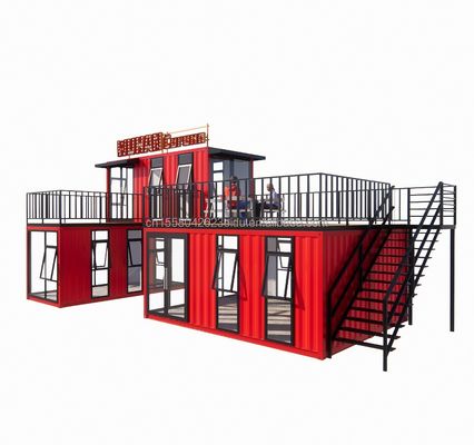 50/75/100mm Wave Sandwich Panel Behälter für Hotel Custom Made Bar Cafe Restaurant Shop Versand Container Kaffeehaus