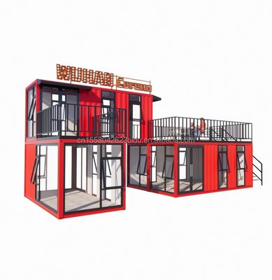 50/75/100mm Wave Sandwich Panel Behälter für Hotel Custom Made Bar Cafe Restaurant Shop Versand Container Kaffeehaus