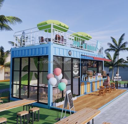Hotel modernes Design 20ft oder 40ft vorgefertigter Container Kaffeeshop und Bar für Hotel