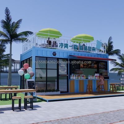 Hotel modernes Design 20ft oder 40ft vorgefertigter Container Kaffeeshop und Bar für Hotel