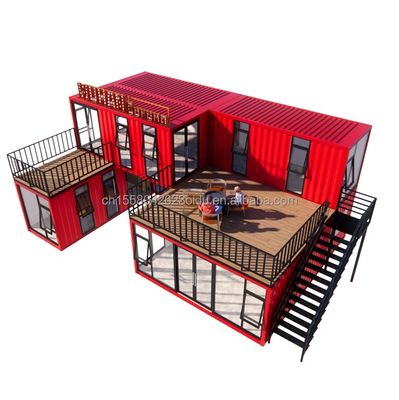 20ft oder 40ft Containerhäuser Maßgeschneiderte Bar Cafe Hotel Restaurant Laden Versand Container Kaffeeshop Container Shop Kiosk