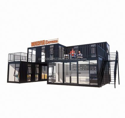 20ft oder 40ft Containerhäuser Maßgeschneiderte Bar Cafe Hotel Restaurant Laden Versand Container Kaffeeshop Container Shop Kiosk