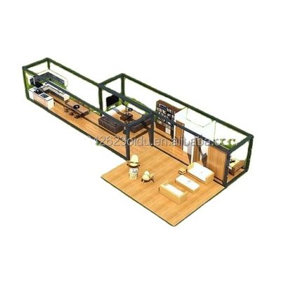 Maßgeschneiderte Farbe 40ft 20ft Modern Luxus Garten Hotel Mobile Kleines Haus Schnelle Installation Versandcontainer