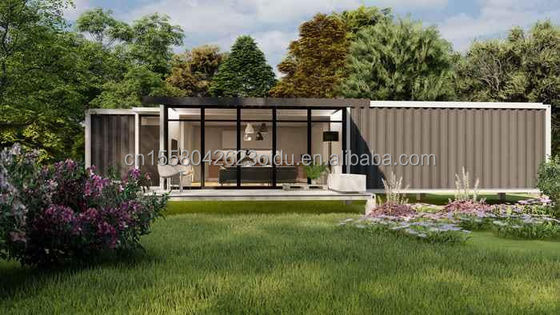 Maßgeschneiderte Farbe 40ft 20ft Modern Luxus Garten Hotel Mobile Kleines Haus Schnelle Installation Versandcontainer