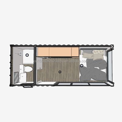 Wand 50/75/100mm Welle Sandwich Panel Container Häuser für Ihre Anforderungen