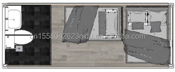 Bürogebäude Verstellbares Klappcontainerhaus für Wohn- und Büroräume