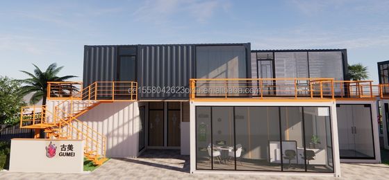 10ft Versandcontainer Kaffeeshop Stahlrahmen Container Shop Kiosk mit galvanisiertem Stahl biegen 180g Container Häuser