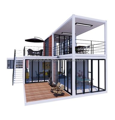 Verzinktes Stahlbeugen 40ft Containerhaus Flat Pack Mobile Vorgefertigtes Kleinkindhaus mit 3 Schlafzimmern in hohem Bedarf