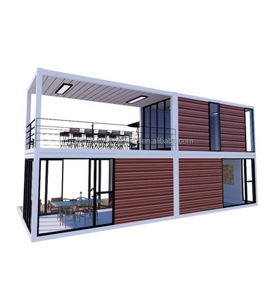 Verzinktes Stahlbeugen 40ft Containerhaus Flat Pack Mobile Vorgefertigtes Kleinkindhaus mit 3 Schlafzimmern in hohem Bedarf
