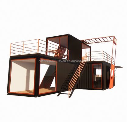 Stahlkonstruktion Prefab Kabine Luxus Containerhaus mit galvanisiertem Stahl biegen 180g Rahmen