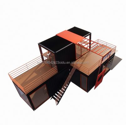 Stahlkonstruktion Prefab Kabine Luxus Containerhaus mit galvanisiertem Stahl biegen 180g Rahmen