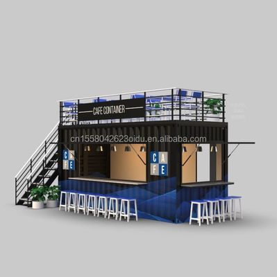 Benutzerdefinierte Farbe 20FT oder 40FT Luxus-Schifffahrt Container Bar Vorgefertigte Klappbares Café Container Kaffeeshop