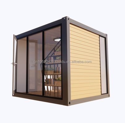 Erschwingliches Containerhaus mit 50/75/100mm Welle Sandwich Panel Wand und Aluminiumlegierung Fenster