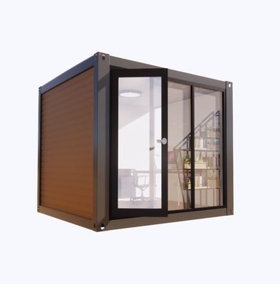 Erschwingliches Containerhaus mit 50/75/100mm Welle Sandwich Panel Wand und Aluminiumlegierung Fenster