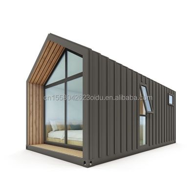 Modernes Dreieckresort Hotel Prefab Containerhaus mit einem Bett Bad Küche und Garten Funktionen Sandwich-Paneldür