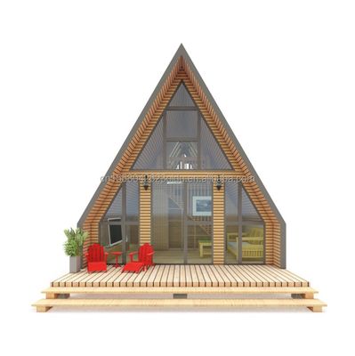 EU-Badezimmer Wohnzimmer Holzdreieckbehälter mit Sandwich-Panel Tür und galvanisierten Stahl quadratischen Rohren Struktur
