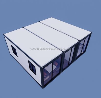 Containerhäuser erschwingliche Stahlkonstruktion Fertighäuser mit 50/75/100mm Wellen Sandwich-Panel-Wände