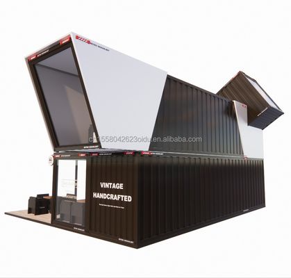 Erweiterbare Prefab Faltbehälter Gartenhaus mit galvanisierten Quadratrohren aus Stahl Hauptstruktur Chinesischer Design Stil