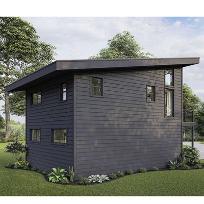 Galvanisiertes Stahlquadratrohr 2 Schlafzimmer Außengebäude Vorgefertigtes Versandcontainerhaus für Villa/Hot Courtyard Garten