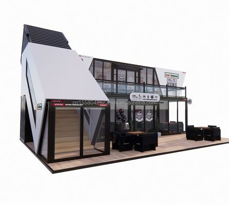 Erweiterbare Prefab Faltbehälter Gartenhaus mit galvanisierten Quadratrohren aus Stahl Hauptstruktur Chinesischer Design Stil