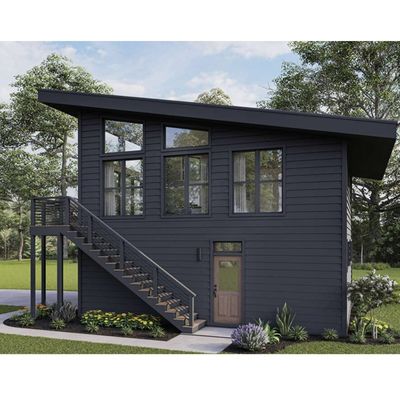 Galvanisiertes Stahlquadratrohr 2 Schlafzimmer Außengebäude Vorgefertigtes Versandcontainerhaus für Villa/Hot Courtyard Garten