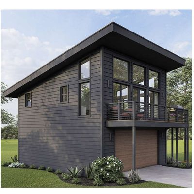 Galvanisiertes Stahlquadratrohr 2 Schlafzimmer Außengebäude Vorgefertigtes Versandcontainerhaus für Villa/Hot Courtyard Garten