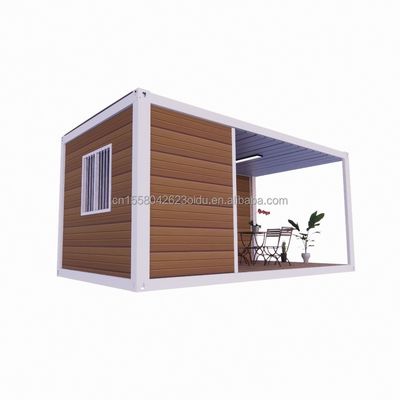 20ft Vorhergebautes Holzhaus Stahlrahmen Kleines Haus für den Wald Wohncontainer Mobile Vorhergebaute Häuser Verkauf