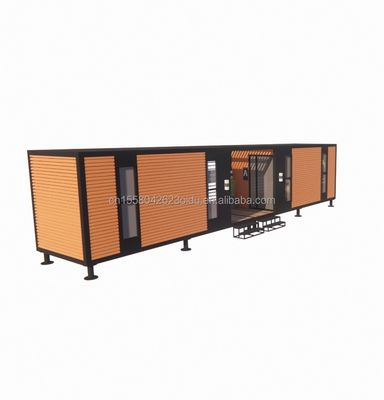 Erschwingliche Aluminiumlegierung Fenster Stahlkonstruktion Vorgefertigte Klappvilla Containerhaus mit galvanisierten Quadratrohren aus Stahl