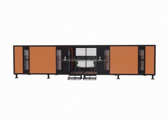 Erschwingliche Aluminiumlegierung Fenster Stahlkonstruktion Vorgefertigte Klappvilla Containerhaus mit galvanisierten Quadratrohren aus Stahl
