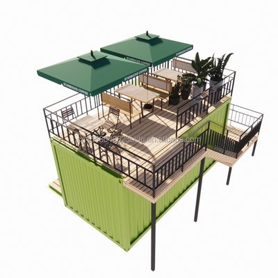Badezimmer 20ft Portable Kiosk Modifizierte Prefab Modular Coffee Shop Versand Container Bar Kleines Haus im modernen Design Stil