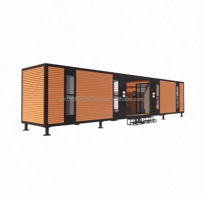 Erschwingliche Aluminiumlegierung Fenster Stahlkonstruktion Vorgefertigte Klappvilla Containerhaus mit galvanisierten Quadratrohren aus Stahl