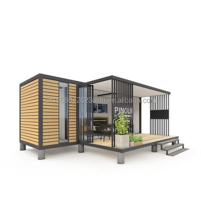 Modulare Containerhäuser Moderne Design-Stil mit Stahlrahmen Verzinktes Stahl biegen 180g