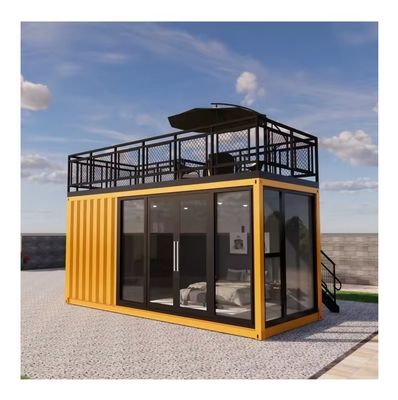 20 Fuß Bad Schwarzes Containerhaus mit einem Schlafzimmer Hotel Küche Hergestellt von Fertighäusern