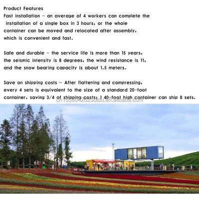 20 Fuß Bad Schwarzes Containerhaus mit einem Schlafzimmer Hotel Küche Hergestellt von Fertighäusern